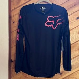 Fox Jersey NWT women’s black and pink